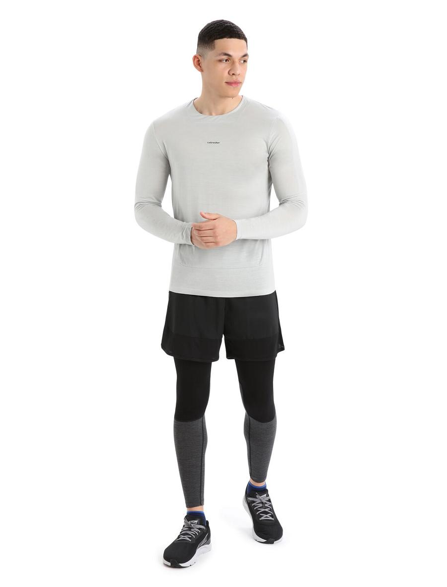 Long Sleeve Icebreaker ZoneKnit™ Merino T-Shirt Męskie Beżowe | PL 1714KORI